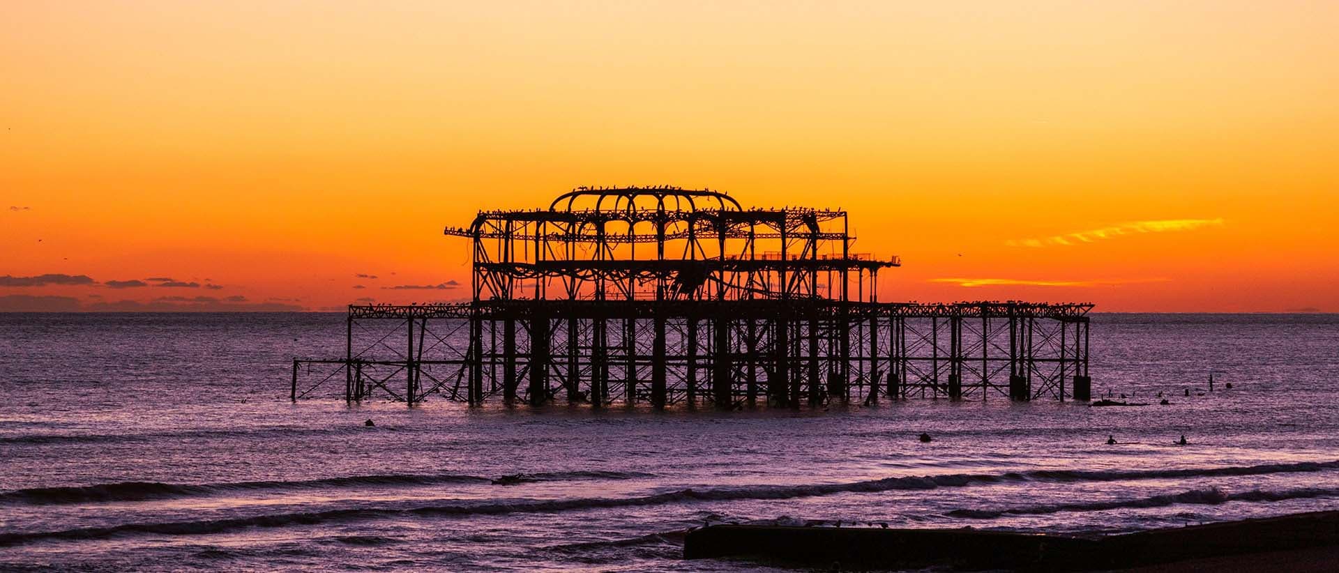 Picture of Brighton West Pier at Sunset